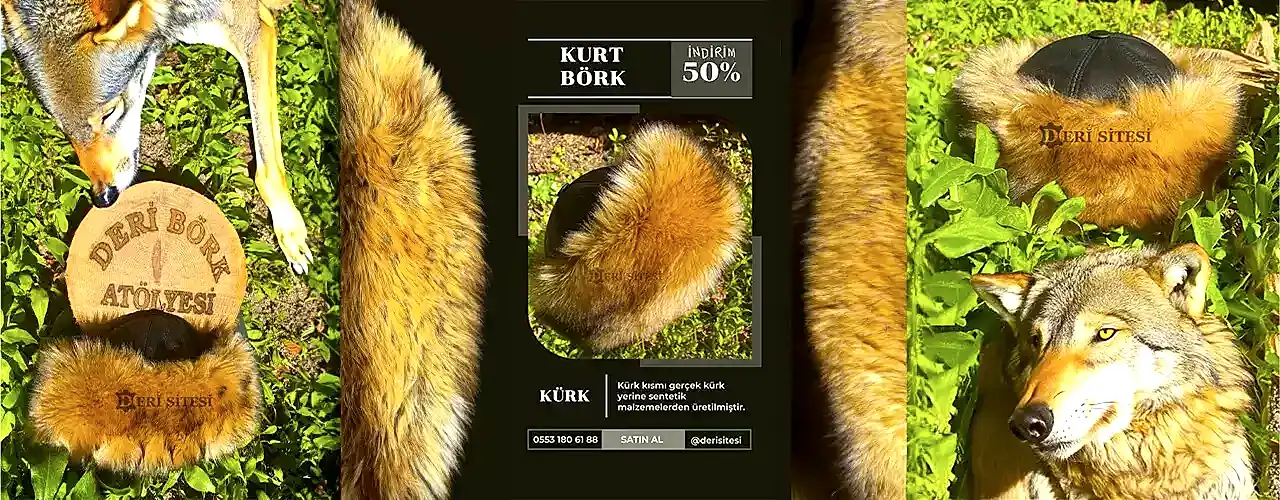 Kurt Börk Deri Şapka Satışı