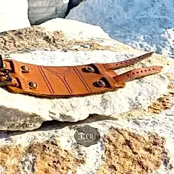 Kayı Boyu Çift Kayışlı Deri Bileklik - Kolye Hediyeli Kayı Boyu Çift Kayışlı Deri Bileklik - Kolye Hediyeli