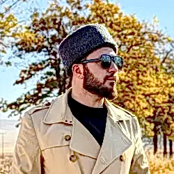 Gri Deri Kalpak - Kafkas Kalpağı - Astragan Desenli Hakiki Kuzu Derisi