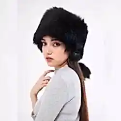 Kızıl Elma Kürklü Kadın Deri Şapka Börk Modelimiz - BŞ160 Kızıl Elma Kürklü Kadın Deri Şapka Börk Modelimiz - BŞ160