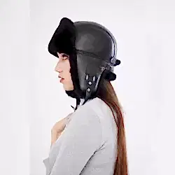 Siyah Kuzu Kürklü Hakiki Deri Ushanka Kadın Şapka: Kışın Büyüsünü Tarzla Yaşayın Siyah Kuzu Kürklü Hakiki Deri Ushanka Kadın Şapka: Kışın Büyüsünü Tarzla Yaşayın