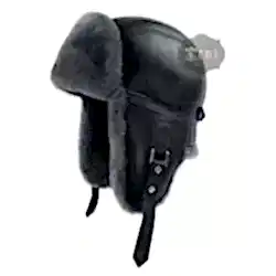 Snotop Tüylü Tokalı Pilot Deri Şapka - Ushanka Deri Şapka - Ş054