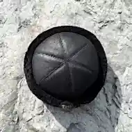 Erkek Koyun Derisi Siyah Şapka - Kürklü Kışlık Outdoor Şapka