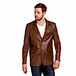 Erkek Blazer Deri Ceket - E017