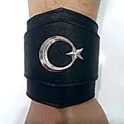 Ay Yıldız Hakiki Dana Derisi Bileklik Ay Yıldız Hakiki Dana Derisi Bileklik
