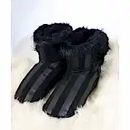 Deri UGG İçi Kürklü Ev Ayakkabısı - Bay / Bayan 