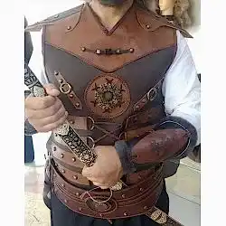 Hakiki Dana Derisi Savaşçı Kostümü Deri Zırh Modelimiz Hakiki Dana Derisi Savaşçı Kostümü Deri Zırh Modelimiz