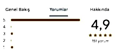 Derisitesi Google Müşteri Yorum Puanı 4.9 / 5